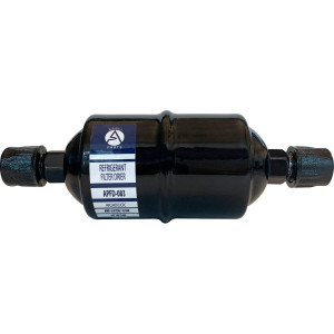 Appli Parts APFD-083 Filtro Secador 3/8 pulg para linea Liquido para Sistemas de Refrigeracion y aire acondicionado 083 SAE Rosca Universal Unidireccional 165mm Largo 51mm Ancho