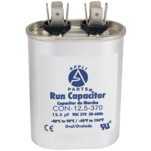 Appli Parts Condensador Capacitor de Marcha 12.5 Mfd uF (microfaradios) 370VAC CBB65 Universal Aire acondicionado y otras aplicaciones Ovalado UL E476928 5.1cm Ancho 2.5cm Profundidad 7.6cm Alto CON-12.5-370 Appli Parts Condensador Capacitor de Marcha 12.5 Mfd uF (microfaradios) 370VAC CBB65 Universal Aire acondicionado y otras aplicaciones Ovalado UL E476928 5.1cm Ancho 2.5cm Profundidad 7.6cm Alto CON-12.5-370
