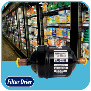 Appli Parts APFD-053S Filtro Secador 3/8 pulg para linea Liquido para Sistemas de Refrigeracion y aire acondicionado 053S ODF Soldable Universal Unidireccional 114mm Largo 51mm Ancho Appli Parts APFD-053S Filtro Secador 3/8 pulg para linea Liquido para Sistemas de Refrigeracion y aire acondicionado 053S ODF Soldable Universal Unidireccional 114mm Largo 51mm Ancho