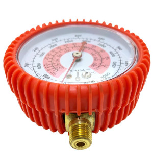 Appli Parts APMG-GA1H Esfera Alta Compatible con R410A, para Manometro 1/4 pulg SAE, Escala Dual Presion Kpa/psi, Escala Dual Temperatura Fahrenheit/Centigrados
