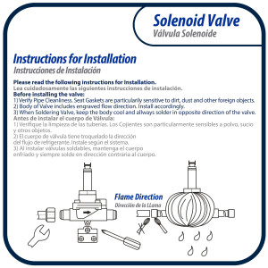 Appli Parts APSOV-38CS Cuerpo Valvula Solenoide Cuerpo 3/8 pulg ODF Soldable, normalmente cerrada NC, Bobina no incluida para refrigerante tipo CFC, HCFC y HFC Appli Parts APSOV-38CS Cuerpo Valvula Solenoide Cuerpo 3/8 pulg ODF Soldable, normalmente cerrada NC, Bobina no incluida para refrigerante tipo CFC, HCFC y HFC