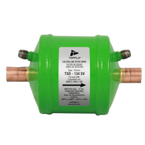 Toplo TSD-134 SV 1/2 pulg Filtro Secador de Succion Soldable para Sistemas de Refrigeracion y Aire Acondicionado Toplo TSD-134 SV 1/2 pulg Filtro Secador de Succion Soldable para Sistemas de Refrigeracion y Aire Acondicionado