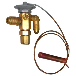 Appli Parts 2.5 Ton Compatible con R22, Valvula de Expansion 3/8 x 1/2 pulg SAE Ecualizacion Externa 1/4 pulg