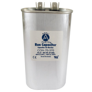 Appli Parts Condensador Capacitor de Marcha 70 Mfd uF (microfaradios) 370VAC CBB65 Universal Aire acondicionado y otras aplicaciones Ovalado UL E476928 cm Alto cm Ancho CON-70-370 Appli Parts Condensador Capacitor de Marcha 70 Mfd uF (microfaradios) 370VAC CBB65 Universal Aire acondicionado y otras aplicaciones Ovalado UL E476928 cm Alto cm Ancho CON-70-370