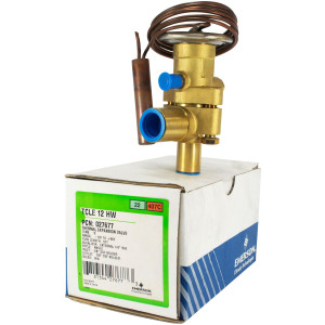 Emerson TCLE 12 HW Valvula de Expansion Termostatica Alco Compatible con R22, R407C, 12 tons con ecualizacion externa 1/4 in, SAE, conexion 1/2 x 5/8 ODF soldable, rango de trabajo -23 a 10 C