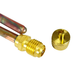 Appli Parts APFD-115S Filtro Secador con conexion 1/4 x 1/4 pulg 15 gramos, con valvula de gusanillo, para uso en sistema de refrigeracion y aire acondicionado Appli Parts APFD-115S Filtro Secador con conexion 1/4 x 1/4 pulg 15 gramos, con valvula de gusanillo, para uso en sistema de refrigeracion y aire acondicionado