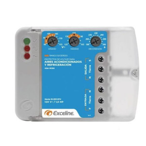Protector A.A. y Refrigeracion Alta carga 110v 1ph C/Bornera Exceline GSM-R120B/3 Protector A.A. y Refrigeracion Alta carga 110v 1ph C/Bornera Exceline GSM-R120B/3
