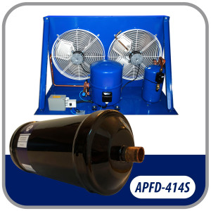 Appli Parts APFD-414S Filtro Secador 1/2 pulg para linea Liquido para Sistemas de Refrigeracion y aire acondicionado 414S ODF Soldable Universal Unidireccional 241mm Largo 89mm Ancho