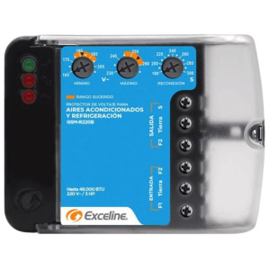 Protector A.A. y Refrigeracion Alta carga 220v 1ph C/Bornera Exceline GSM-R220B/3 Protector A.A. y Refrigeracion Alta carga 220v 1ph C/Bornera Exceline GSM-R220B/3