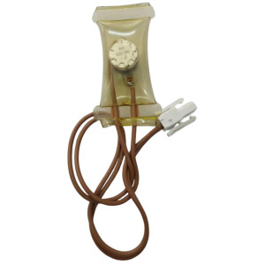Bimetal Termico 2 Cables Abre a 9 C y Cierra a -2 C, un conector, cables de colores marron y marron, Referencia BIM-3003 Termodisco N9 KSD WB-2 WB3
 Bimetal Termico 2 Cables Abre a 9 C y Cierra a -2 C, un conector, cables de colores marron y marron, Referencia BIM-3003 Termodisco N9 KSD WB-2 WB3