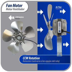Appli Parts APFM-101E Motor Ventilador Condensador y Evaporador 10W 115V 60Hz 0.65A, Incluye Aspa de Aluminio de 9in y Base de Montaje, Repuesto Universal para Equipos de Refrigeracion Comercial Appli Parts APFM-101E Motor Ventilador Condensador y Evaporador 10W 115V 60Hz 0.65A, Incluye Aspa de Aluminio de 9in y Base de Montaje, Repuesto Universal para Equipos de Refrigeracion Comercial