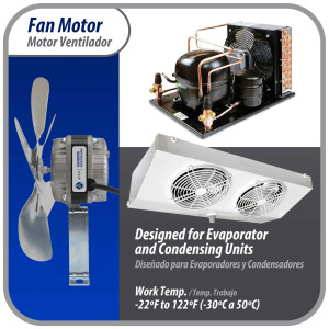 Appli Parts APFM-101E Motor Ventilador Condensador y Evaporador 10W 115V 60Hz 0.65A, Incluye Aspa de Aluminio de 9in y Base de Montaje, Repuesto Universal para Equipos de Refrigeracion Comercial Appli Parts APFM-101E Motor Ventilador Condensador y Evaporador 10W 115V 60Hz 0.65A, Incluye Aspa de Aluminio de 9in y Base de Montaje, Repuesto Universal para Equipos de Refrigeracion Comercial