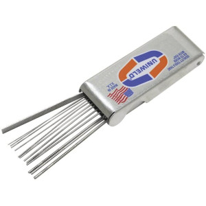 Uniweld TCSD limpiador de puntas de Soldar TCSD TCS 26060 Tamano 75-49, 12 puntas Lima incluida