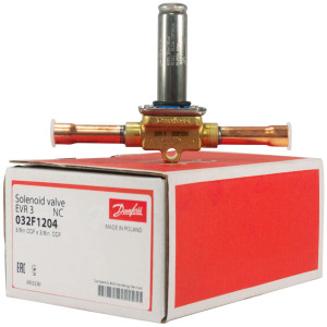 Danfoss 032F1204 Valvula Solenoide 3/8 pulg ODF x 3/8 pulg ODF Soldable Normalmente Cerrada NC EVR 3
032F5084 Reemplaza 032F7115