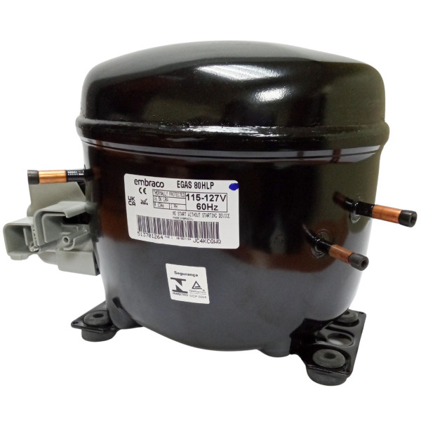 Embraco EGAS 80HLR 1/4HP R134a Compresor Fraccionario de Refrigeracion LBP 115/1/60 (V/Ph/Hz) Embraco EGAS 80HLR 1/4HP R134a Compresor Fraccionario de Refrigeracion LBP 115/1/60 (V/Ph/Hz)