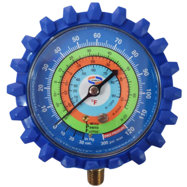 Uniweld G30LD Esfera de Manometro Azul Baja R404/R22r/R134a Uniweld G30LD Esfera de Manometro Azul Baja R404/R22r/R134a