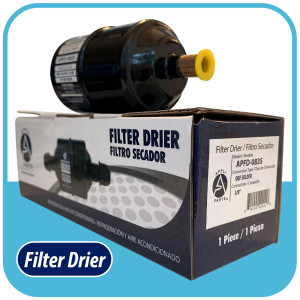 Appli Parts APFD-083S Filtro Secador 3/8 pulg para linea Liquido para Sistemas de Refrigeracion y aire acondicionado 083S ODF Soldable Universal Unidireccional 140mm Largo 51mm Ancho Appli Parts APFD-083S Filtro Secador 3/8 pulg para linea Liquido para Sistemas de Refrigeracion y aire acondicionado 083S ODF Soldable Universal Unidireccional 140mm Largo 51mm Ancho